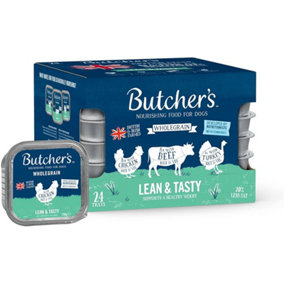 Butcher's Lean & Tasty Low Fat Dog Food Trays 24x150g