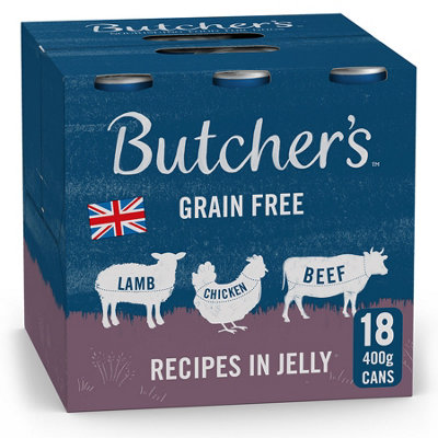 Butcher's Recipes In Jelly Dog Food Cans 18x400g