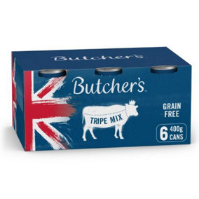 Butcher's Tripe Dog Food Cans 6x400g (Pack of 4)