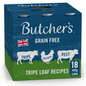 Butcher's Tripe Loaf Recipes Dog Food Cans 18x400g