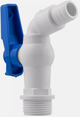 Butt Outlet Replacement Tap Water Storage Tank Plastic Valve Faucet 3/4 BSPM - 3