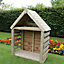 Buttercup Deluxe Firewood Log Store, Outdoor Fire wood, kindling and log shelter. Pressure Treated Timber
