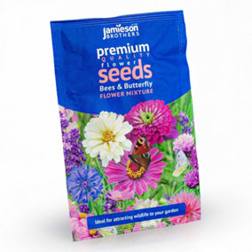 Butterfly & Bees Mixture Flower Seeds (Approx. 115 seeds) - By Jamieson Brothers