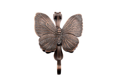 BUTTERFLY DOOR KNOCKER ANTIQUE BRASS