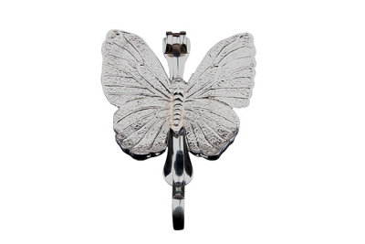 BUTTERFLY DOOR KNOCKER CHROME POLISHED