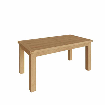 Butterfly Extending Dining Table with Runner - Wood/Metal - L170 x W90 x H78 cm - Medium Oak