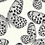 Butterfly Garden Wallpaper In Cream And Black
