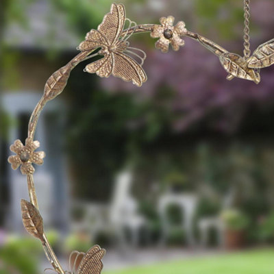 Butterfly Hanging Heart Outdoor Garden Decor Bird Feeder - 3