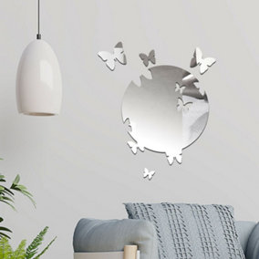 Butterfly Mirror Stickers Nursery Home Decoration Gift Ideas 5 pieces