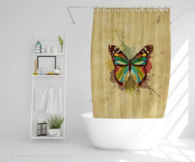 Butterfly & Paint Splats (Shower Curtain) / Default Title Price Comparisons | Compare The Build