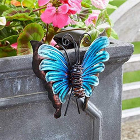Butterfly Pot Hanger Garden Ornament Decoration Outdoor Indoor