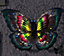 Butterfly Solar Light - 57 x 40cm Multicoloured Garden Wall or Fence Light - Outdoor Hanging Metal Decoration Ornament