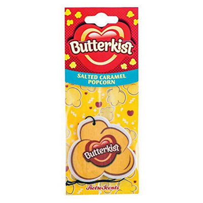Butterkist Car Air Freshener Popcorn Salted, Caramel Scent