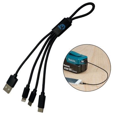 Marchpower VAR-NI 3 In 1 Charging Cable Nylon Braided Multiple USB Fast - Foto 7