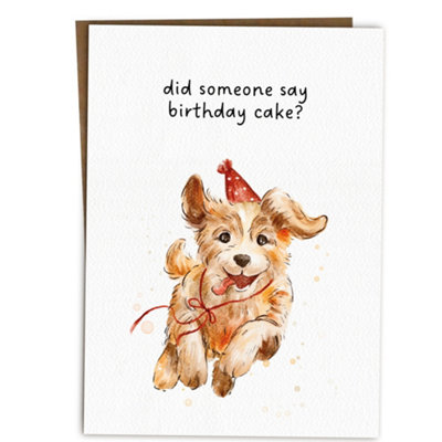 BYANIKA Happy Birthday Card Cute Dog Pun For Dog Lovers Owners