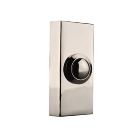 Byron 2204BC 2204BC Wired Doorbell Additional Chime Bell Push Chrome BYR2204BC
