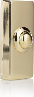 Byron DBW-21027 Wired Door Bell Push Button Replacement Unit - Polished ...