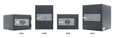 BZ49E 60-Minute Fire-Resistant Security Safe with Electronic Lock & Adjustable Shelf