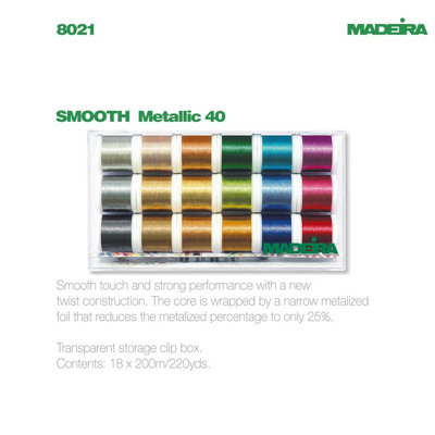C/BOX SMOOTH MTLC - Clear Box: Metallic: Smooth: 18 x 200m: Spools ...