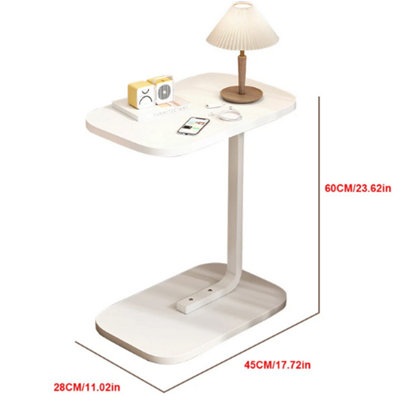 C Shaped Compact Sofa Side End Table Coffee Laptop Table Living Room ...