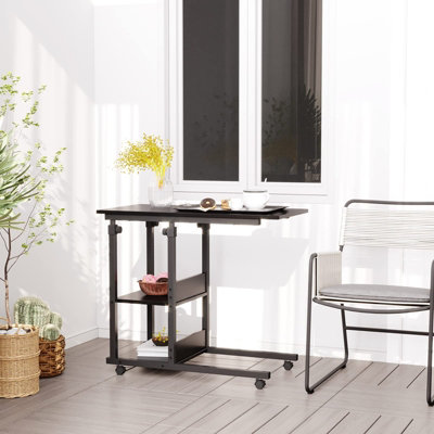 Rolling deals end table