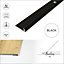 C10 Anodised Aluminium LVT Edging Profile Threshold  For 5mm Flooring - Black, 0.9m