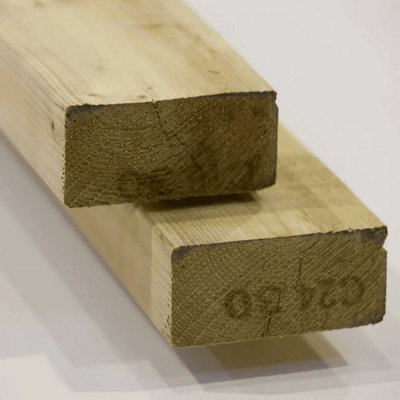 C24 5"x2 "47x125mm x 3600mm (10 piece Bundle) Structural Construction Treated Timber Joist Premium planed smooth