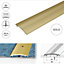 C68 36mm Anodised Aluminium Carpet Cover Strip Profile - Gold, 1.0m
