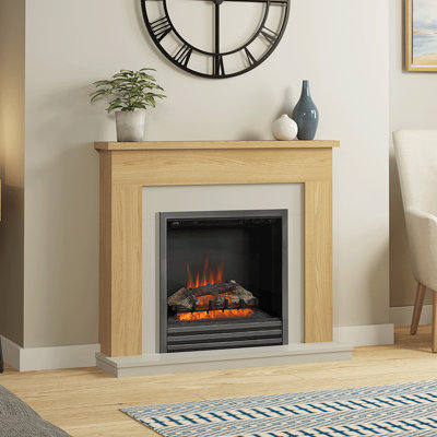 Shop electric fireplace suites.