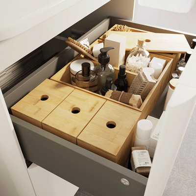 Shop bathroom storage boxes.