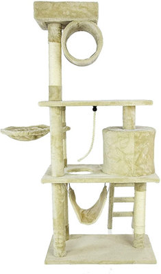CA&T Ultimate Cat Scratching Post Tower Playground Activity Centre Play 145cm