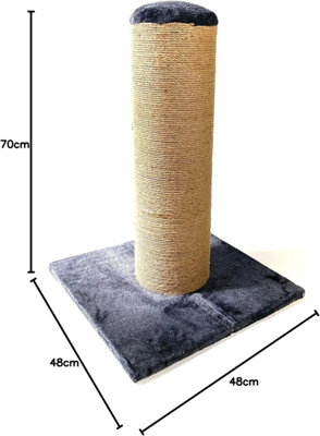 CA T Ultimate Fat Boy Cat Scratching Mega Post Tower Grey Large DIY at B Q