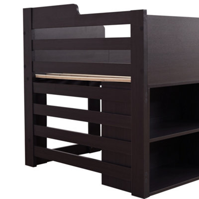 Cabin Bed Mid Sleeper Bed Frame Storage Kids Wooden bed with Drawers ...