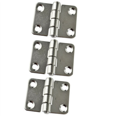 Cabin Door Hinges 3 PACK Stainless Steel for Boat Yacht Motor Home Locker Marine