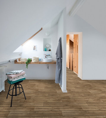 Cabin Oak Effect Vinyl Flooring 6mx 4m (24m2)