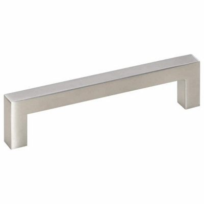 Cabinet Handles 10 pcs Silver 128 mm Stainless Steel