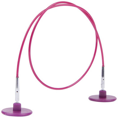 CABLE 35CM PURPLE - Cable: Circular: Interchangeable: Purple: 35cm - KnitPro