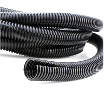 Conduit Corrugated Black Flexible Cable Tidy Tube Trunking easy