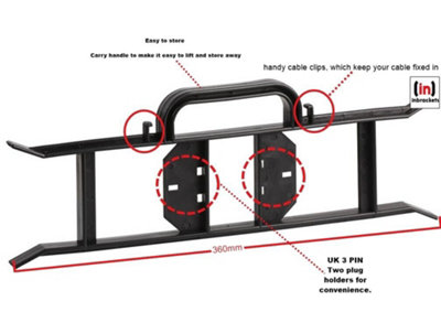 Cable Wire Tidy H Frame Extension Power Lead Reel Lawnmower cable Storage  Pack of 1 - 3