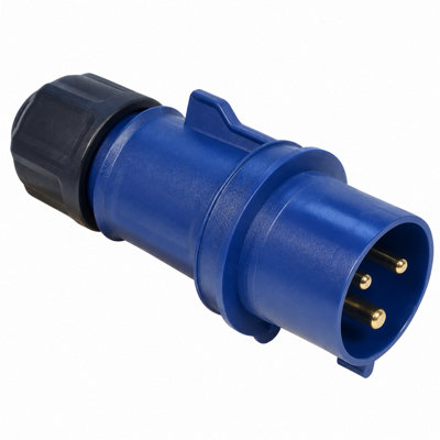 CableShield Industrial IP54 Plug 240V 2P+E 6h 16A Blue