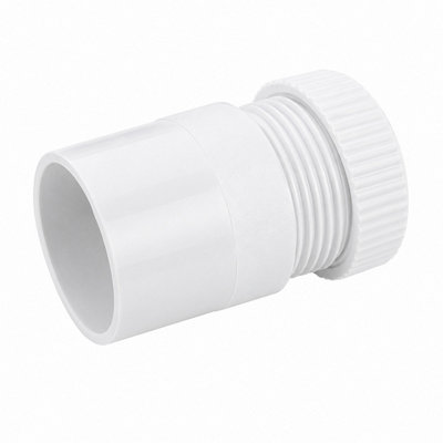 CableShield uPVC Conduit Male Adaptor, 25 mm, White, Pack of 1