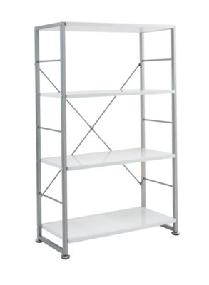 Cabrini Bookcase with 4 Shelves White