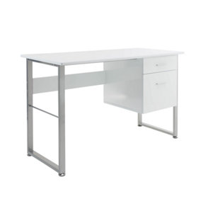 Cabrini desk with 2 drawers in white