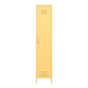 Cache metal locker storage cabinet in yellow