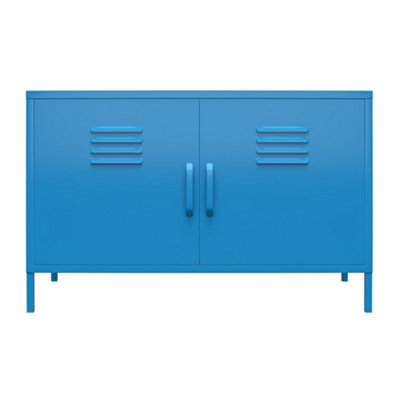 Cache Metal Locker with 2 Doors Blue