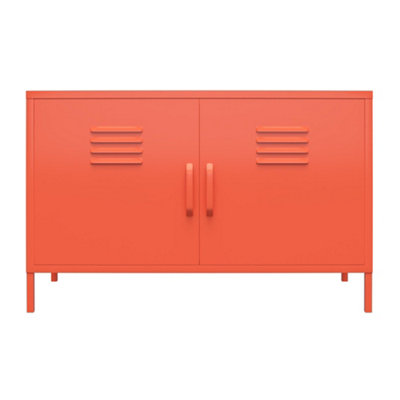 Cache Metal Locker with 2 Doors Orange