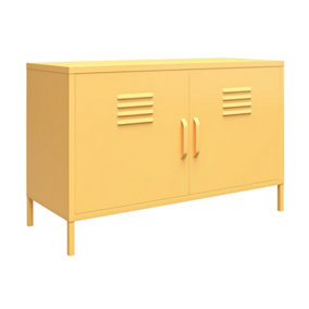 Cache Metal Locker with 2 Doors Yellow