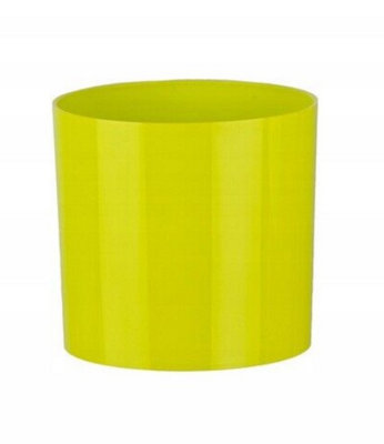 Cactus Plant Pot Round Plastic Pots Cylinder Modern Decorative Lime 13.5cm