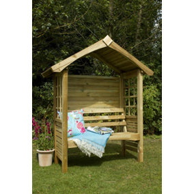 Cadiz Wooden Garden Arbour Pressure Treated