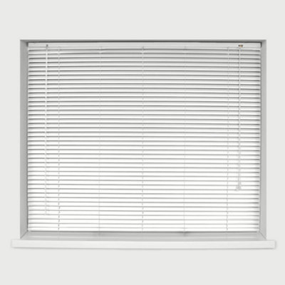 Caecus Blinds 25mm Aluminium Venetian Blind White 120cm x 210cm
